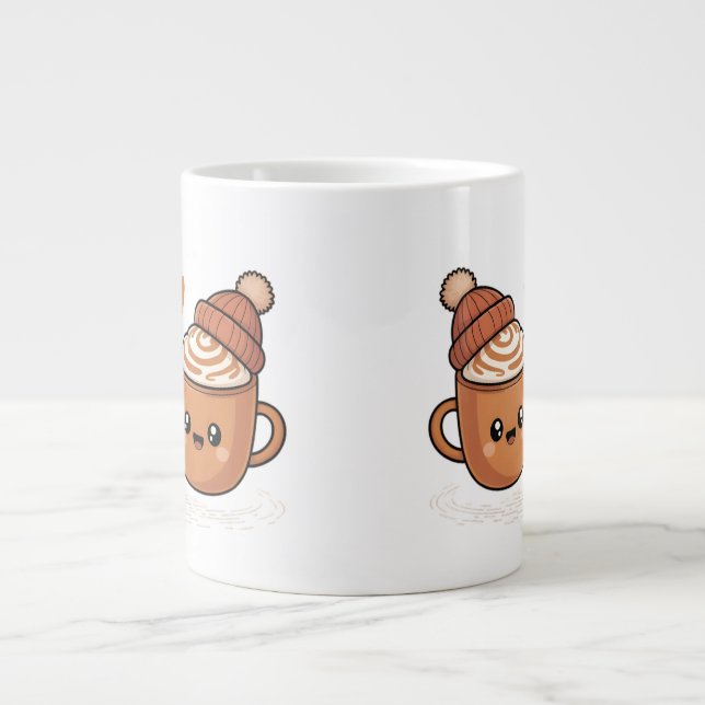 Cute Hot Cocoa Couple Mug (Devant)