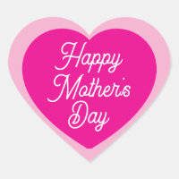 Cute Hot Pink Happy Mother's Day