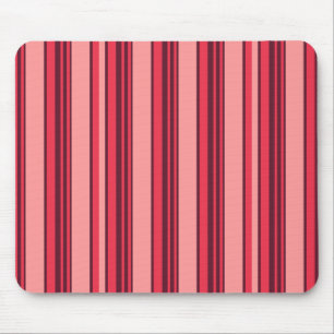 Cute hot pink stripes mouse pad