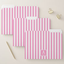 Cute Hot Rose Pink Monogrammed Initials