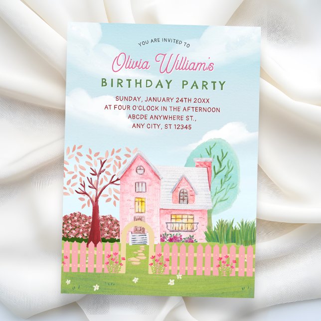 Cute house hand drawing  invitation (Creator Uploaded)