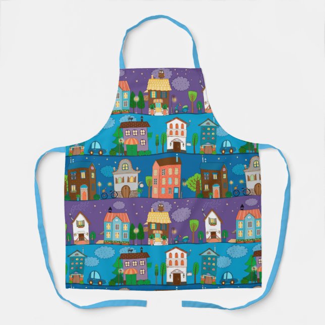 Cute Houses Apron (Front)