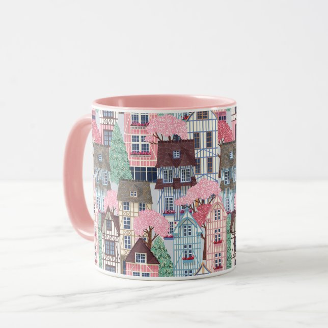 Cute Houses Mug (Front Left)