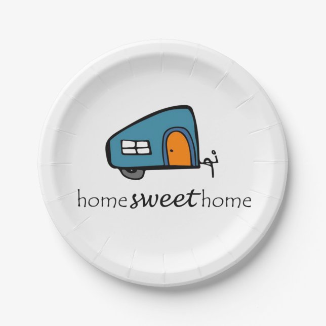 Cute Housewarming Party Plates (Front)