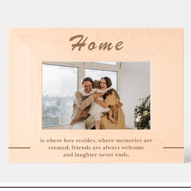 Cute Housewarming Quote Custom Wood Picture Frames (Creator Uploaded)