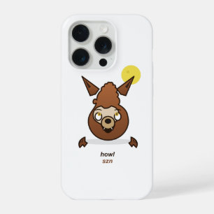 Cute Howl Szn Cartoon Werewolf Halloween Design iPhone 15 Pro Case