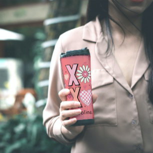 Cute Hugs&Kisses XOXO Pink Love in Valentine's Day Thermal Tumbler