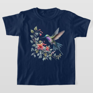 Cute hummingbird lovers girls T-Shirt