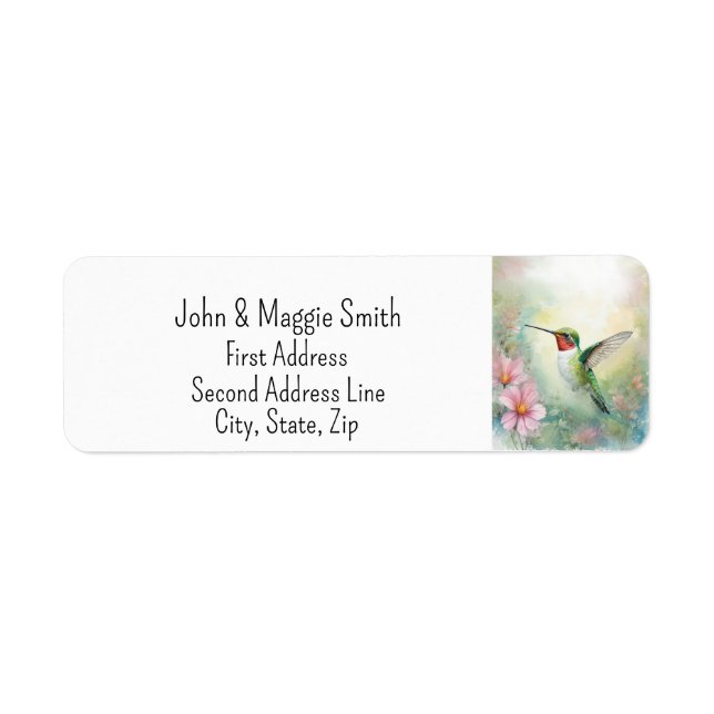 Cute Hummingbird Wildlife Nature Animal Art (Front)