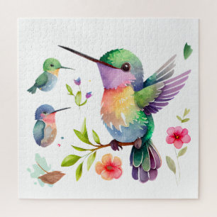 Cute Hummingbirds for Bird Lovers on  Jigsaw Puzzle