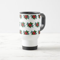 Cute Hummingbirds on Hibiscus Flower Cartoon - W