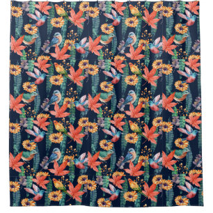 Cute Hummingbirds  Shower Curtain