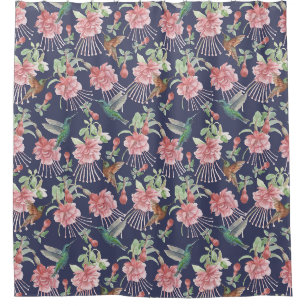 Cute Hummingbirds  Shower Curtain