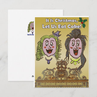 Cute, Humorous Versailles Cartoon Christmas Card