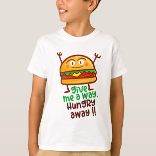 Cute Hungry Away Burger Boy's T-shirt