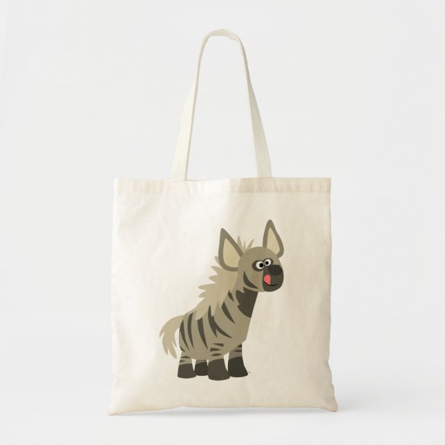 Cute Hungry Cartoon Striped Hyena Bag (Front)