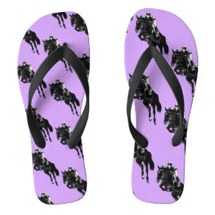 Cute Hunter Jumper Horse Flip Flops
