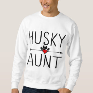 Cute Husky Aunt Gift Funny Dog Lover Auntie Aunty Sweatshirt