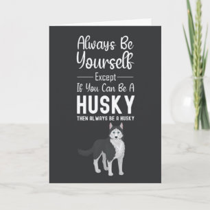 Cute Husky Cards Snow Siberian Dog Pet Lover