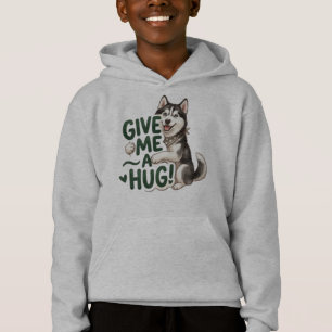 Cute Husky Give Me A Hug Kawaii Dog Design