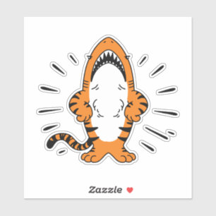 CUTE HYBRID SHARK TIGER CARTOON