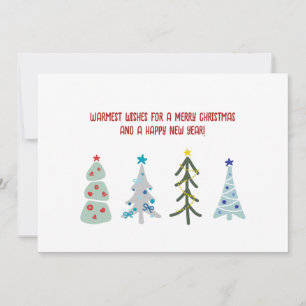Cute Hygge holiday forest Card