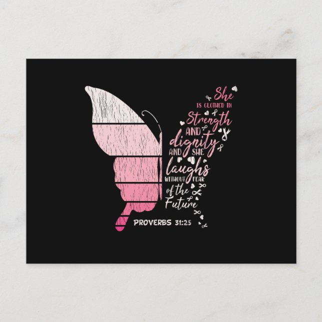 Cute I Am The Storm Breast Cancer Warrior Survivor Postcard (Front)