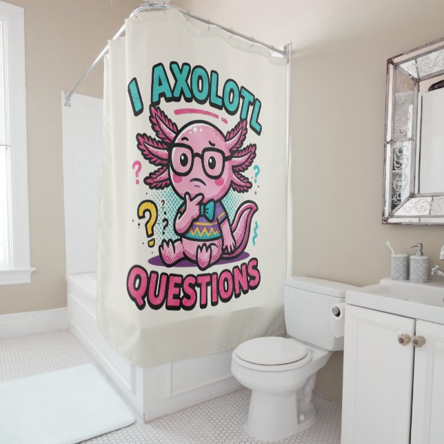 Cute I Axolotl Questions aztec nerd with glasses (In Situ)