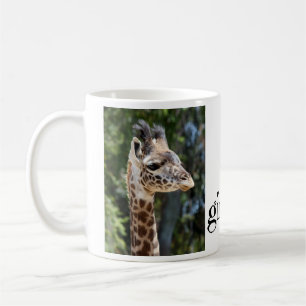 Cute, i heart giraffes, w photos of mom & baby coffee mug