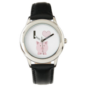 Cute I heart pigs Desgin Watch