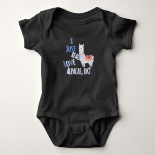 Cute I Just Really Love Alpacas, OK? Baby Bodysuit