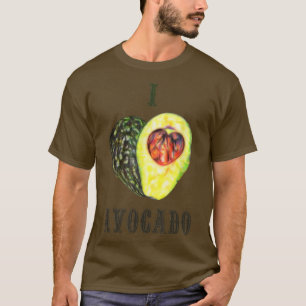Cute I Love Avocado Healthy Food Vegan Vegetarian T-Shirt