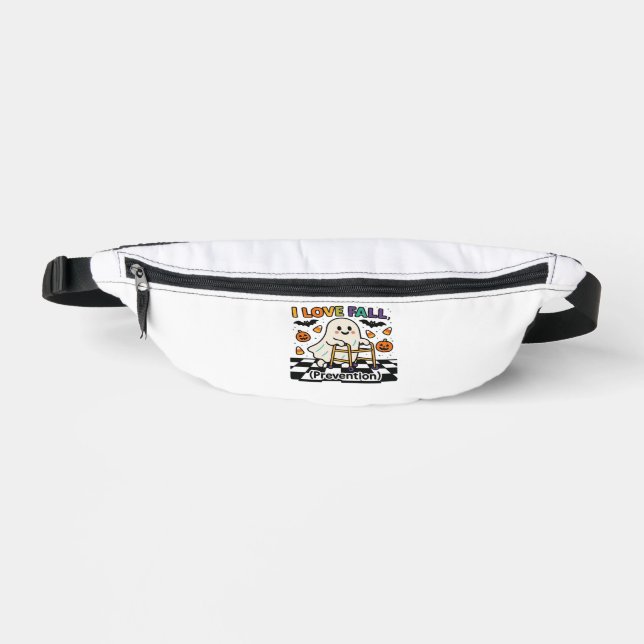 Cute I Love Fall Prevention Physical Therapy Ghost Fanny Pack (Front)