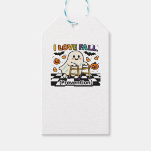 Cute I Love Fall Prevention Physical Therapy Ghost Gift Tags