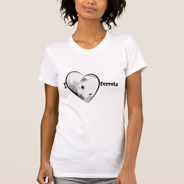 Cute I Love (Heart) Ferrets Pullover (Front)