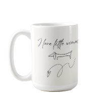 Cute I Love Little Wieners Mug