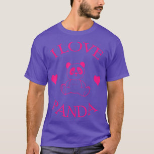 Cute I Love Panda Gifts Bear Lover T-Shirt