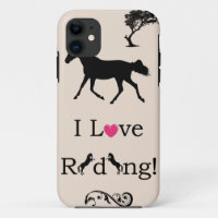 Cute I Love Riding! Equestrian iPhone 5 Case