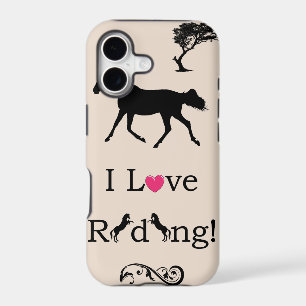 Cute I Love Riding! Equestrian iPhone 5 Case