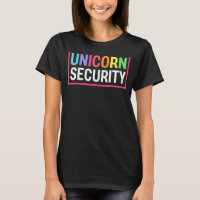 Cute I Love Them Security Unicorns Girl Mens Squad