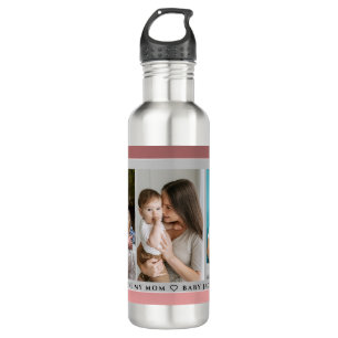 Cute I LOVE YOU MOM Happy Mother's Day Photo  710 Ml Water Bottle