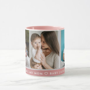 Cute I LOVE YOU MOM Happy Mother's Day Photo  Mug
