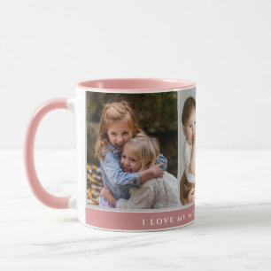 Cute I LOVE YOU MOM Happy Mother's Day Photo Mug