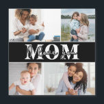 Cute I LOVE YOU MOM Mother's Day Photo<br><div class="desc">Cute I Love You Mom Mother's Day Photo Magnetic Card features four of your favourite photos with the text "I love you Mom" in modern white typography. Designed by ©Evco Studio www.zazzle.com/store/evcostudio</div>