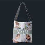 Cute I LOVE YOU MOM Mother's Day Photo Crossbody Bag<br><div class="desc">Cute I Love You Mom Mother's Day Photo Crossbody Bag features four of your favourite photos with the text "I love you Mom" in modern white typography. Designed by ©Evco Studio www.zazzle.com/store/evcostudio</div>