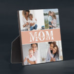 Cute I LOVE YOU MOM Mother's Day Photo Plaque<br><div class="desc">Cute I Love You Mom Mother's Day Photo Plaque features four of your favorite photos with the text "I love you Mom" in modern white typography. Designed by ©Evco Studio www.zazzle.com/store/evcostudio</div>
