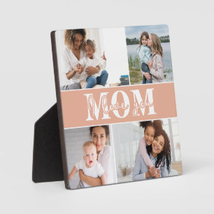 Cute I LOVE YOU MOM Mother's Day Photo Plaque