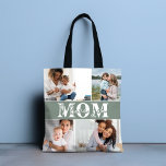 Cute I LOVE YOU MOM Mother's Day Photo Tote Bag<br><div class="desc">Cute I Love You Mom Mother's Day Photo Tote Bag features four of your favourite photos with the text "I love you Mom" in modern white typography. Designed by ©Evco Studio www.zazzle.com/store/evcostudio</div>