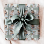Cute I LOVE YOU MOM Mother's Day Photo Wrapping Paper<br><div class="desc">Cute I Love You Mom Mother's Day Photo Wrapping Paper Gift Wrap features four of your favourite photos with the text "I love you Mom" in modern white typography. Designed by ©Evco Studio www.zazzle.com/store/evcostudio</div>