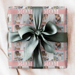 Cute I LOVE YOU MOM Mother's Day Photo Wrapping Paper<br><div class="desc">Cute I Love You Mom Mother's Day Photo Wrapping Paper Gift Wrap features four of your favourite photos with the text "I love you Mom" in modern white typography. Designed by ©Evco Studio www.zazzle.com/store/evcostudio</div>